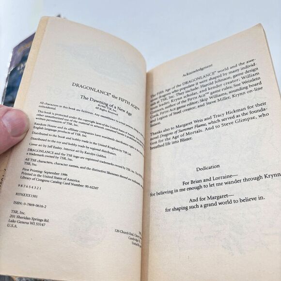 Dragonlance Darkness & LIght Day of Tempest Downfall Dawning of a New Age 1st1st - Picture 4 of 6